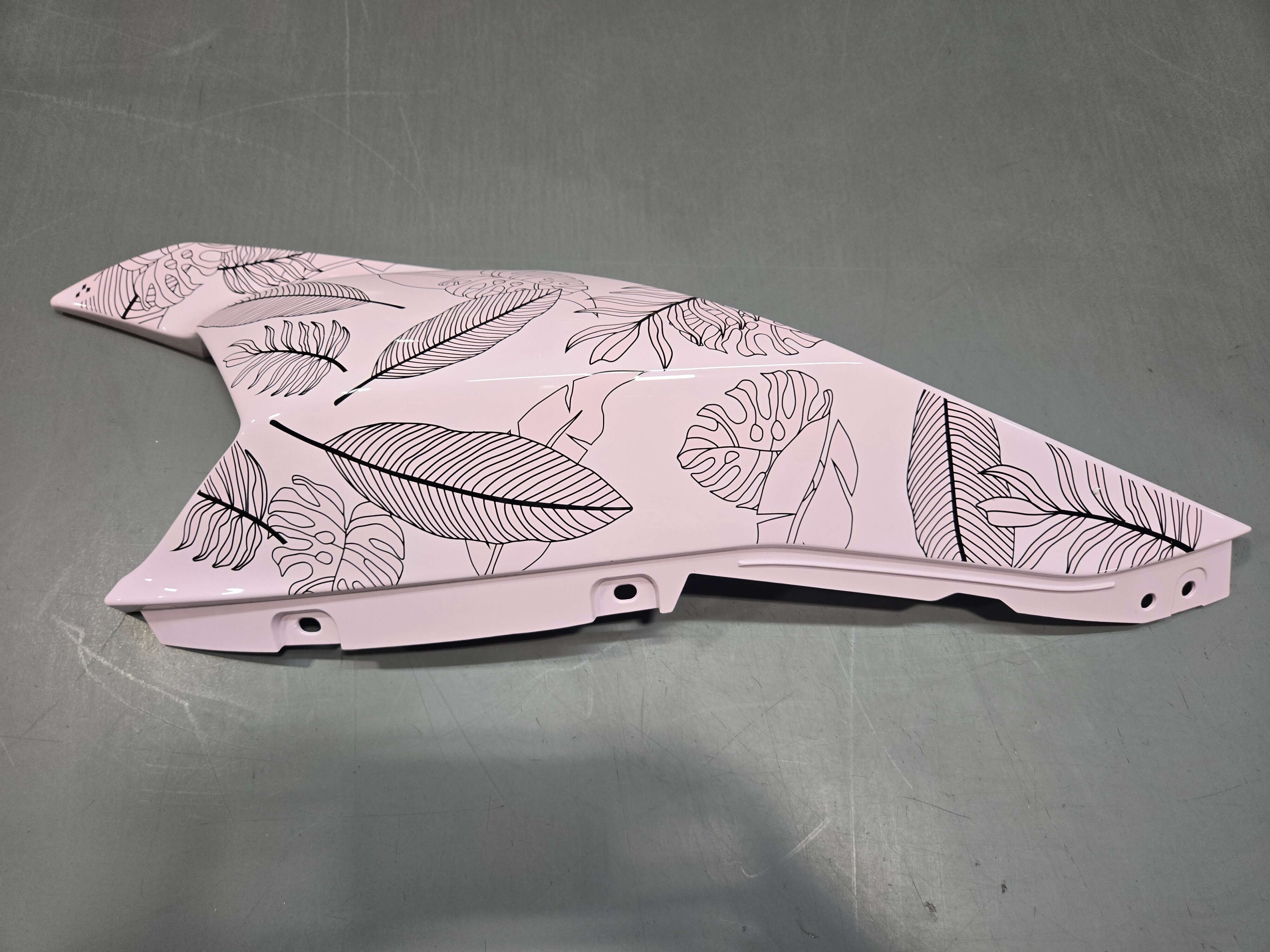 Can-am ryker pink bloom panels side view