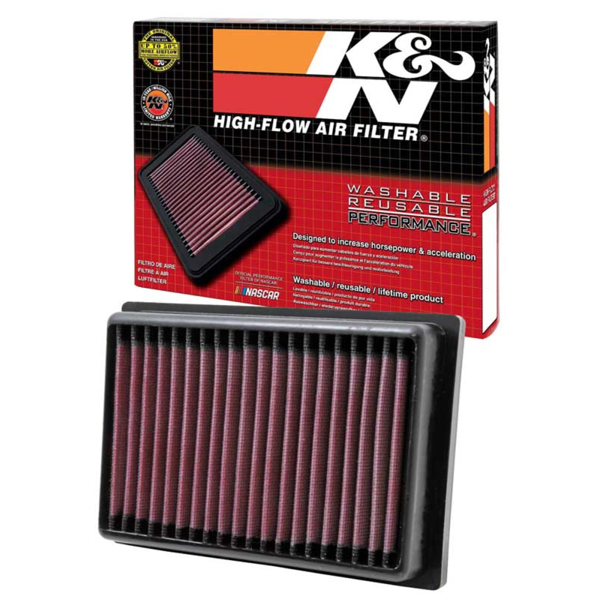 K&N CM-9910 air filter for Can-Am Ryker 600 / 900 and Spyder RS, RT, ST