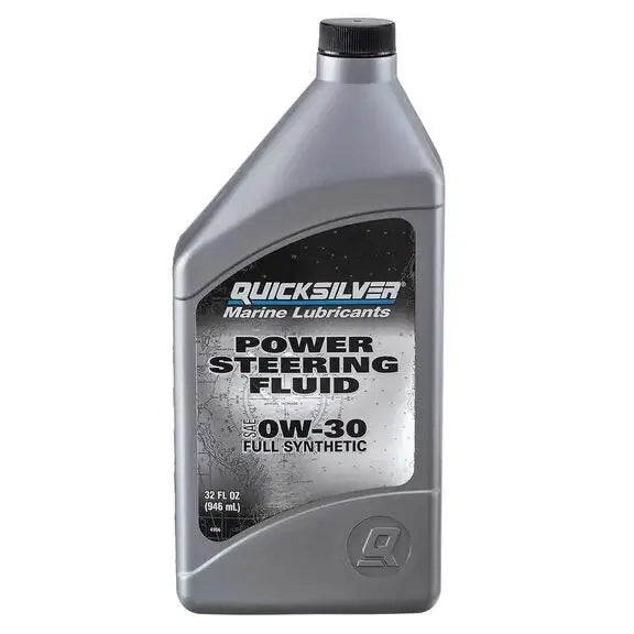 Quicksilver 0W-30 Power Steering Fluid 1 Quart front view