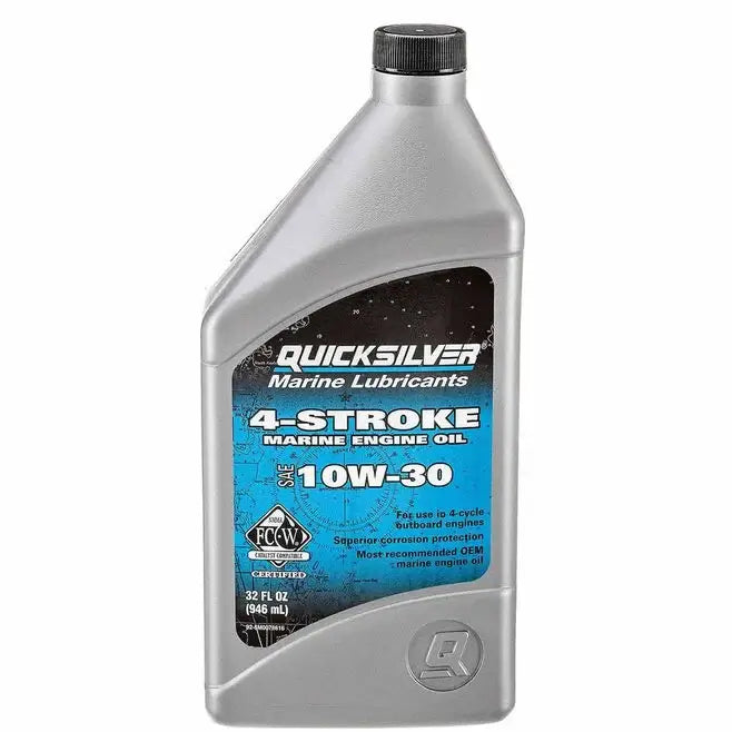 Quicksilver 10W-30 4-Stroke Oil Change Kit for Yamaha Outboard Engines F225-F300, 7 Litres oil bottle