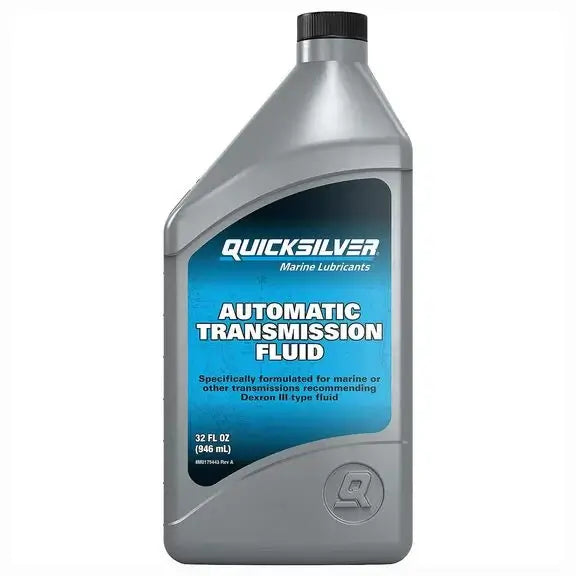 Quicksilver Automatic Transmission Fluid, 1 Quart bottle front view