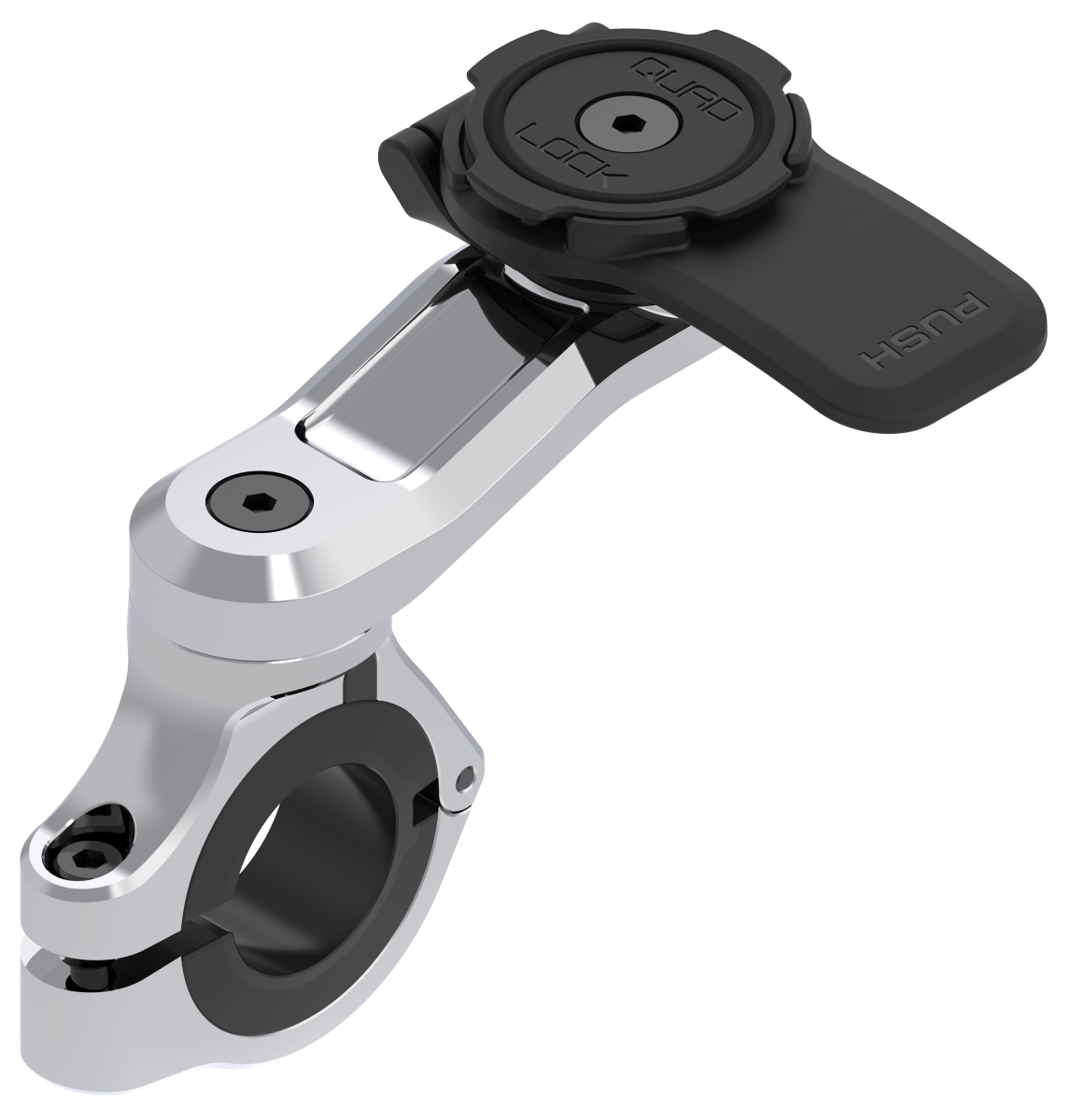 Quad Lock Motorcycle Handlebar Mount PRO Chrome - Large