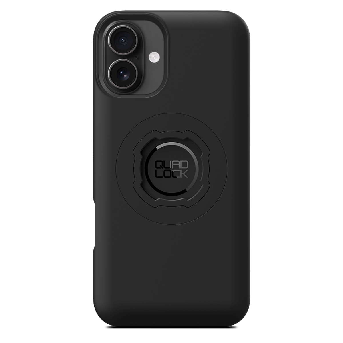 Black QuadLock phone case on white background