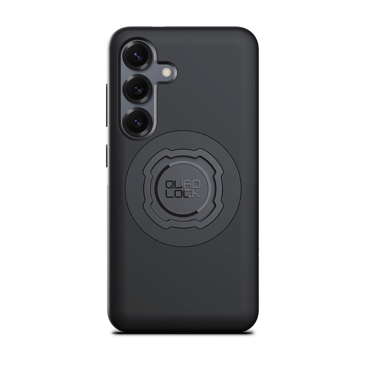 Black QuadLock phone case on white background