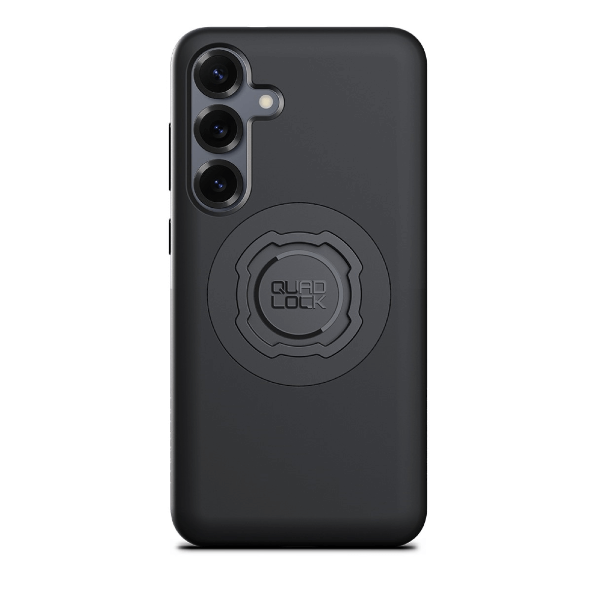 Black QuadLock phone case on white background