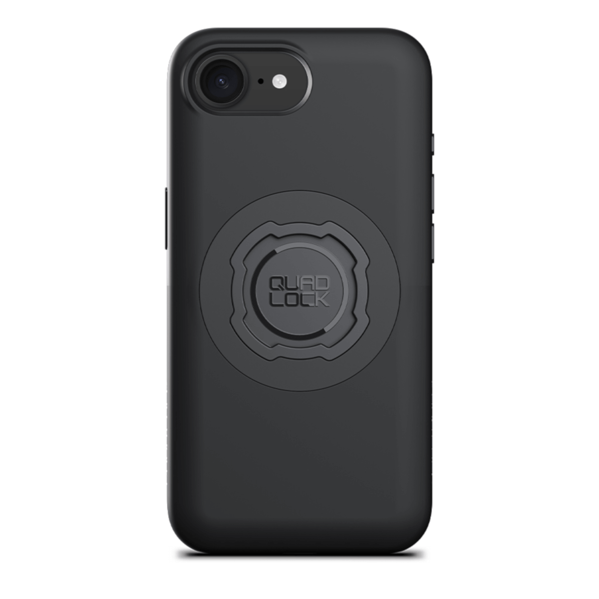Black QuadLock phone case on white background