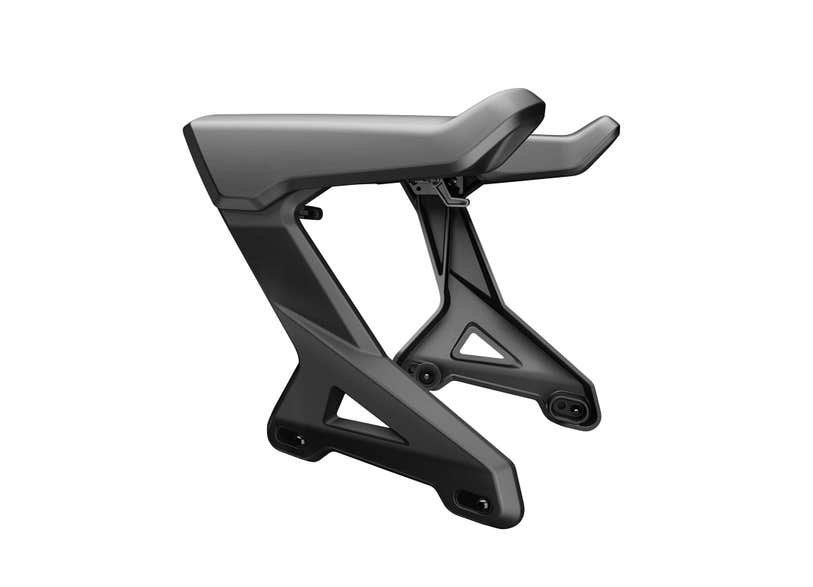 Can-Am Spyder F3 passenger armrests black OEM accessory side view