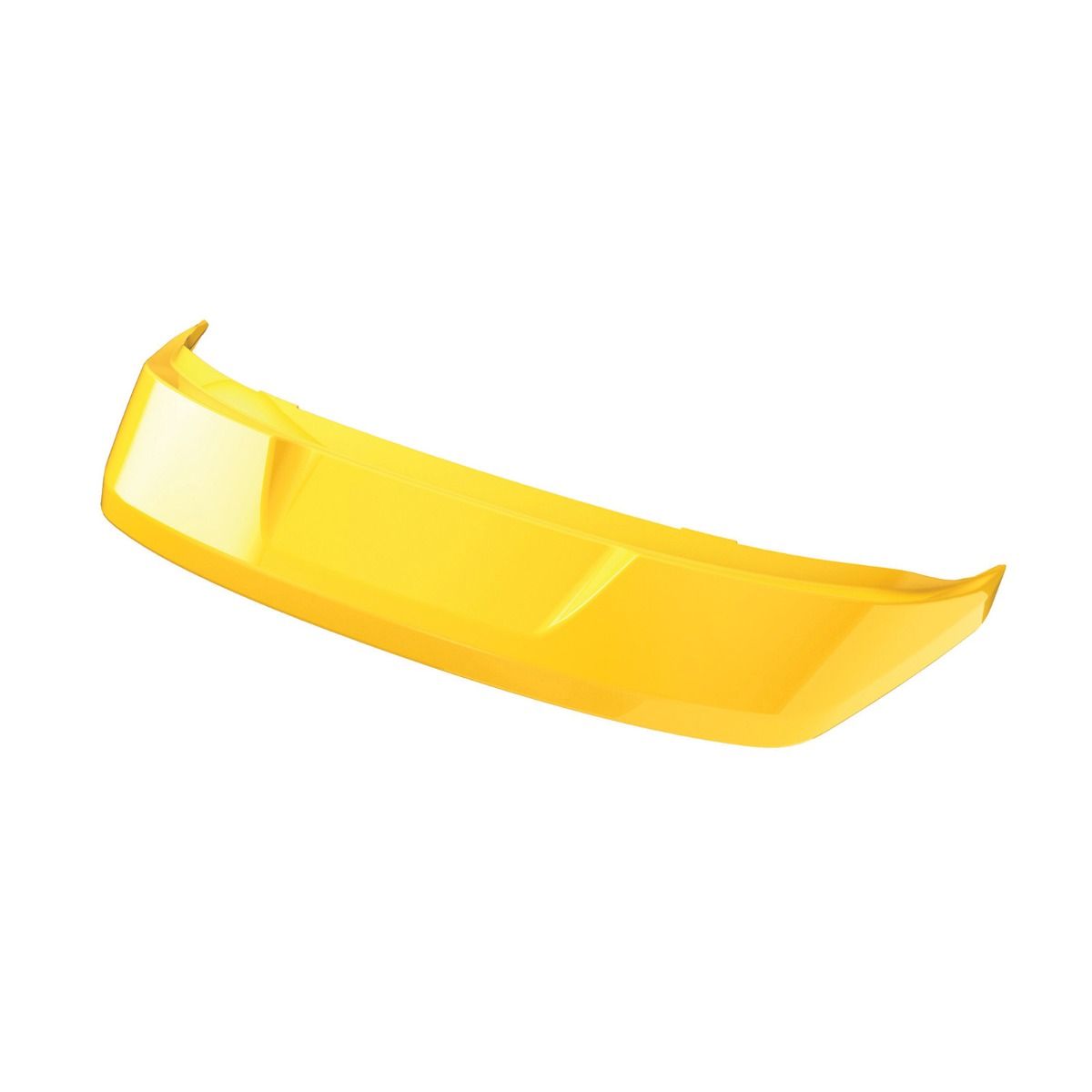 Yellow OEM rear spoiler for Can-Am Ryker, angled view fits standard Ryker models