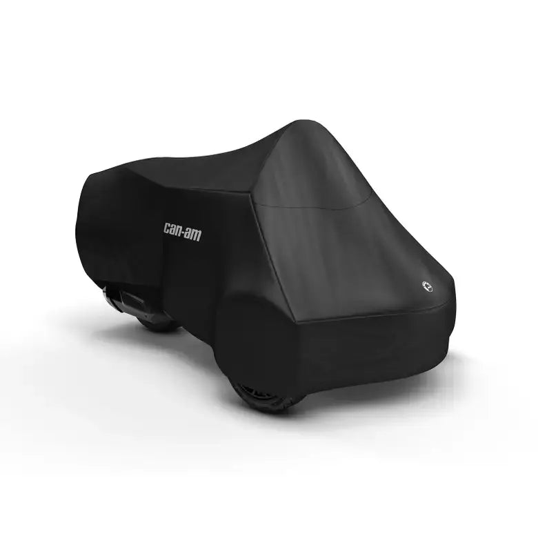 Can-Am three wheel motorcycle cover on white background