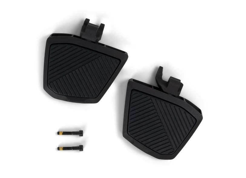 Can-Am Ryker floorboards pair black rubber grip with mounting hardware bolts