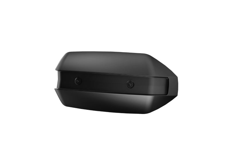 Can-Am Origin Pulse handguard deflector black side view EV motorcycle accessory