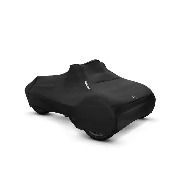 Can-Am three wheel motorcycle cover on white background