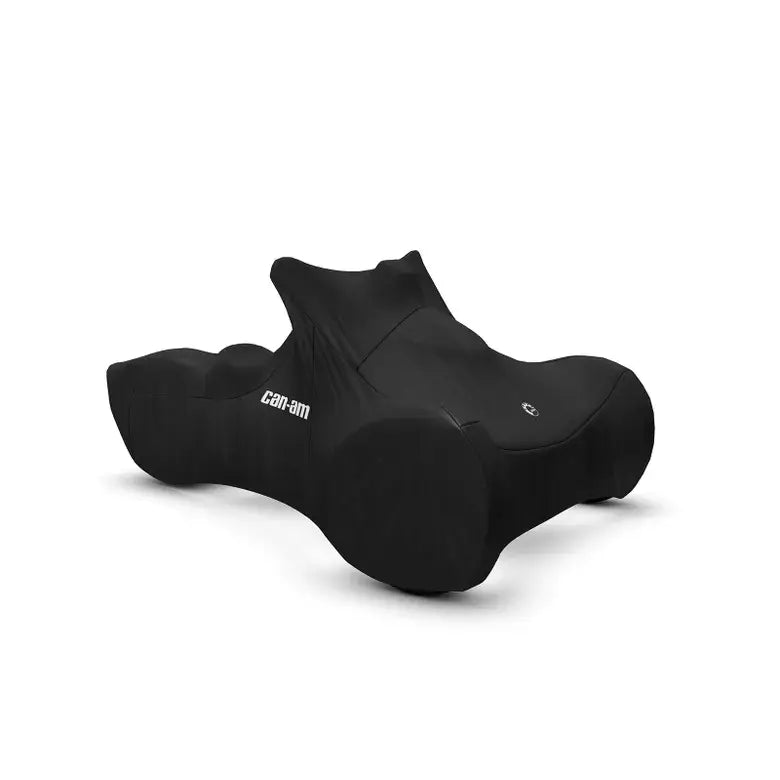 Can-Am three wheel motorcycle cover on white background