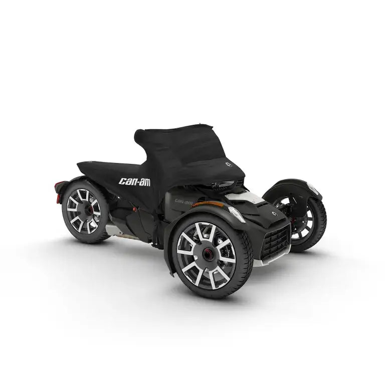 Can-Am three wheel motorcycle cover on white background