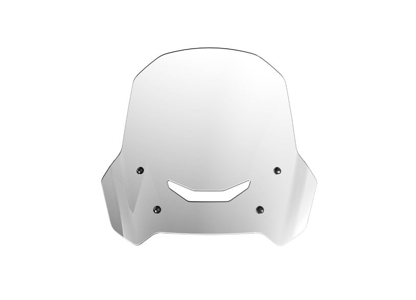 Can-Am Canyon high windshield clear polycarbonate motorcycle windscreen front view