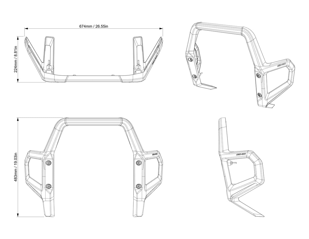 Adventure Front Bumper Can-Am Canyon