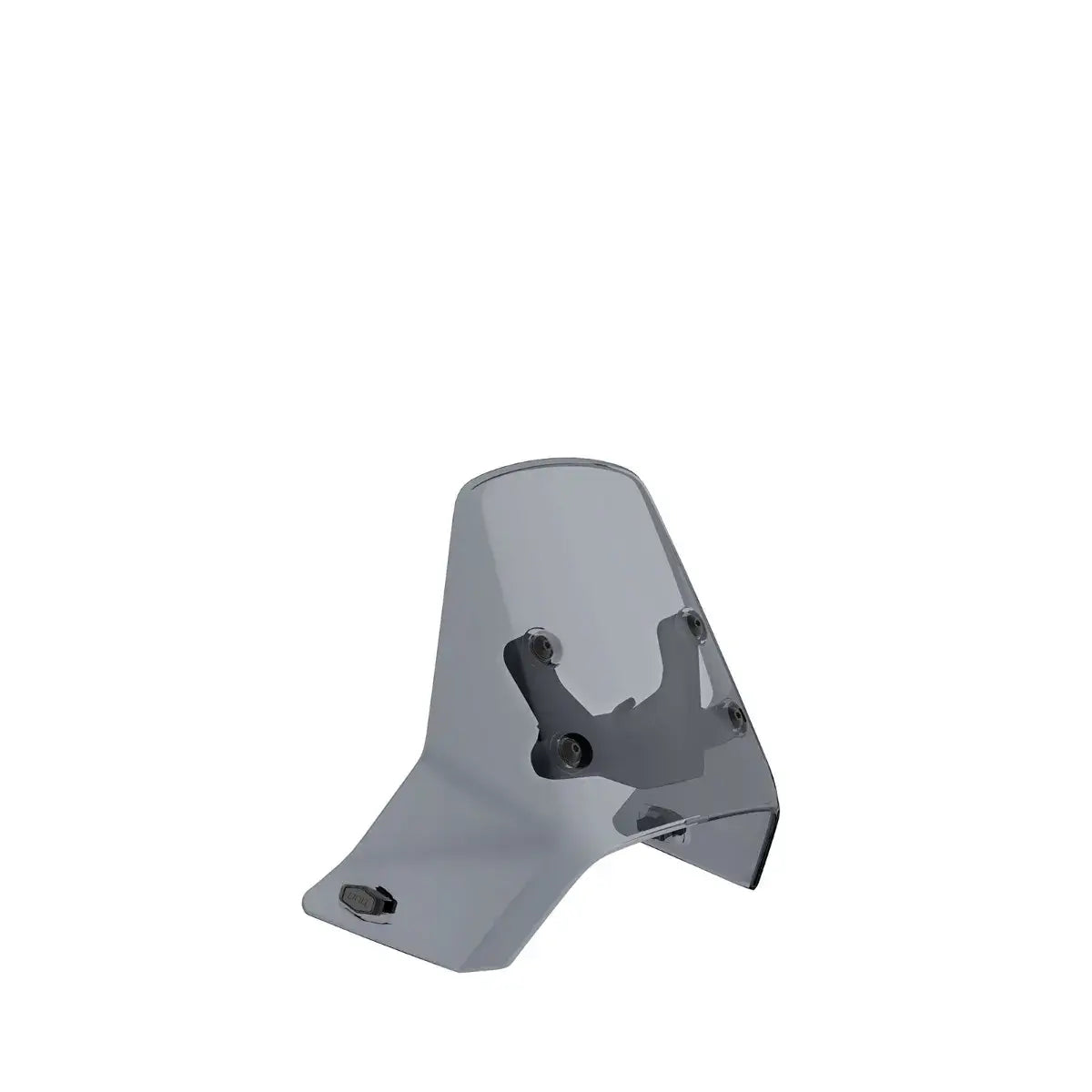 Motorcycle windshield on a white background