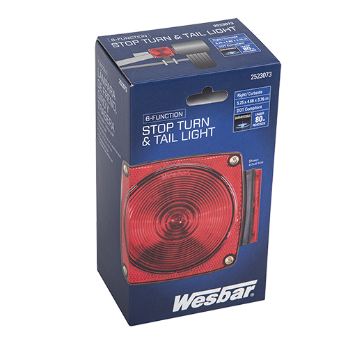Wesbar 6-Function Submersible Under 80" Inch Taillight, Right/Curbside, 2523073 | CLEARANCE
