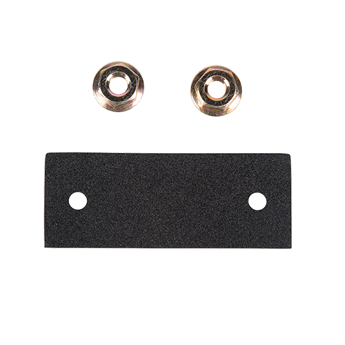 Wesbar 6-function submersible taillight mounting gasket with two flange nuts, right curbside 2523073