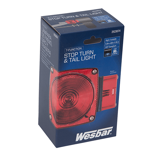 Feu arrière submersible 7 fonctions Wesbar pour véhicules de plus de 80" - Côté droit/côté trottoir, 2523074 | LIQUIDATION