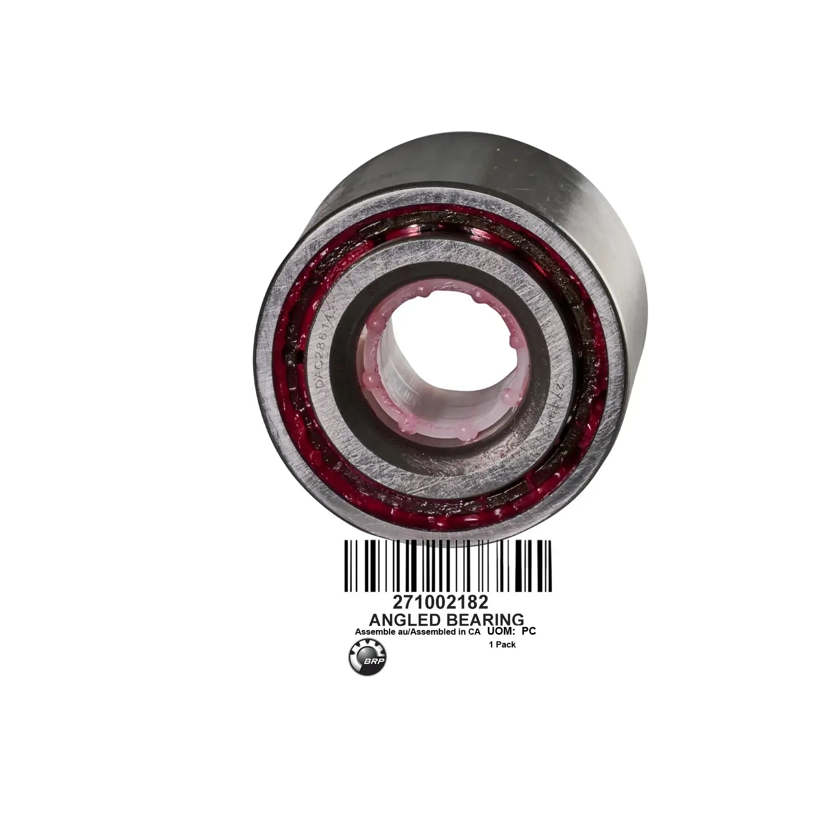 Sea-Doo angled bearing used in various BRP watercraft models, showing red seal and part number 271002182.