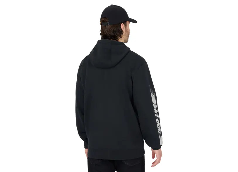 Ski-Doo Men's Signature Zip-Up Hoodie in Black 288008, back