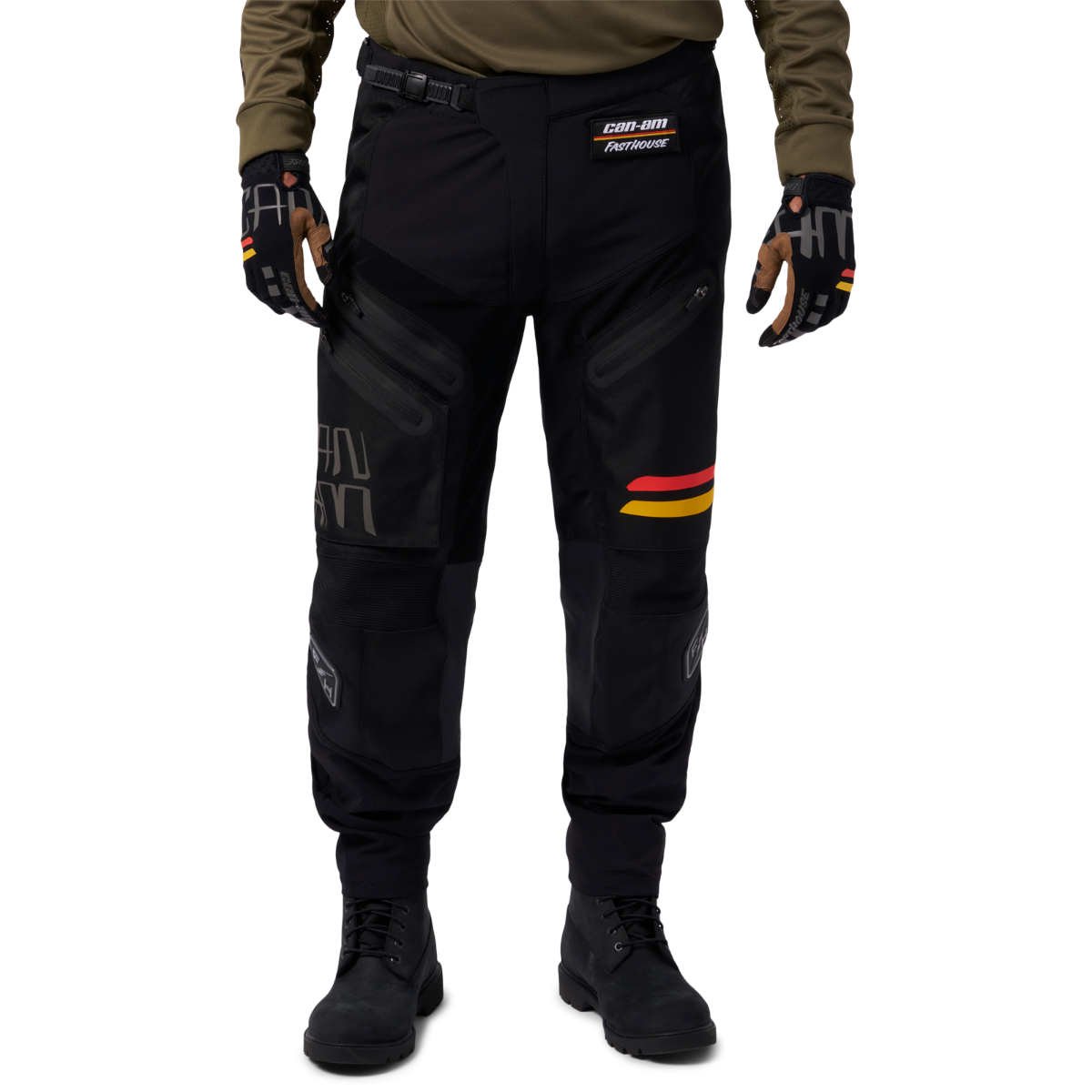 Can-Am x Fasthouse Men's Dust Pants Black, front