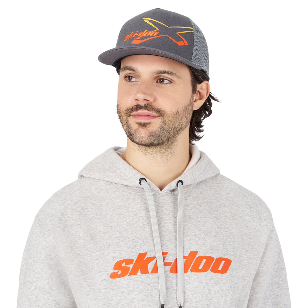 Ski-Doo Unisex X-Team Gradiant Fitted Flat Cap