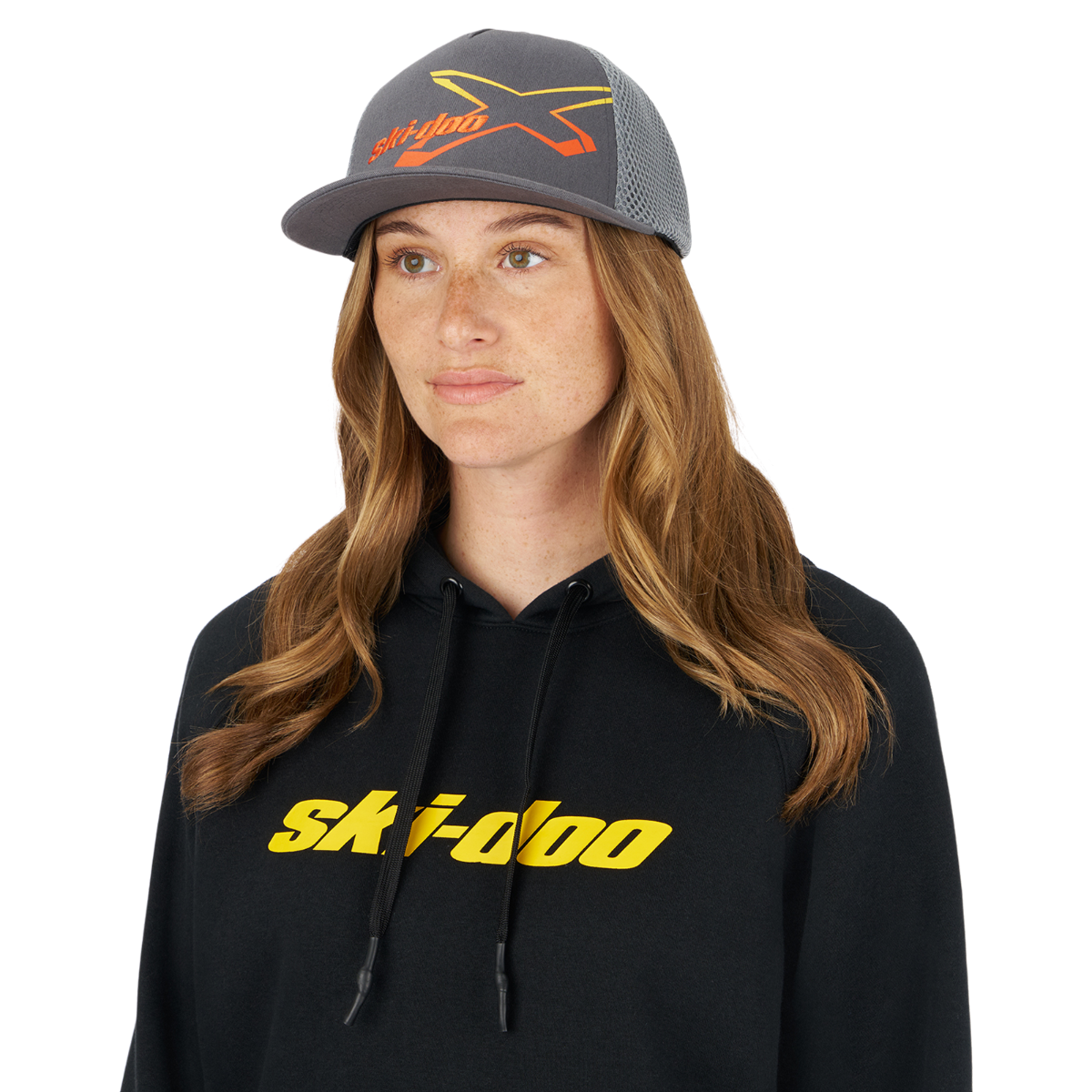 Ski-Doo Unisex X-Team Gradiant Fitted Flat Cap