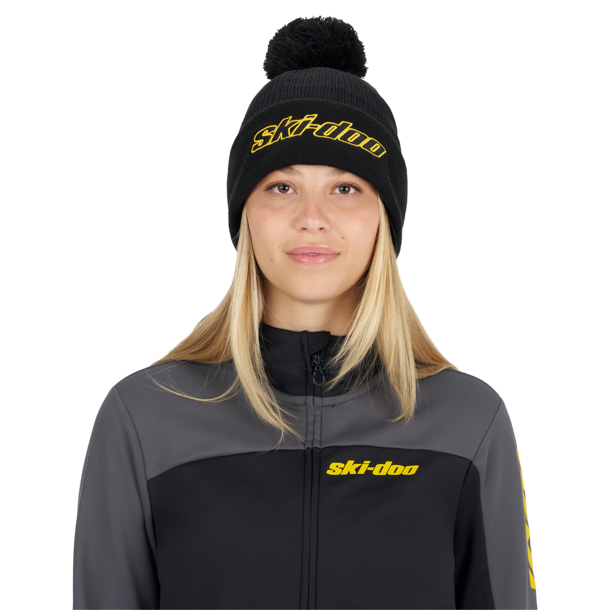 Ski-Doo Unisex Pom-Pom Beanie in Black, 288130