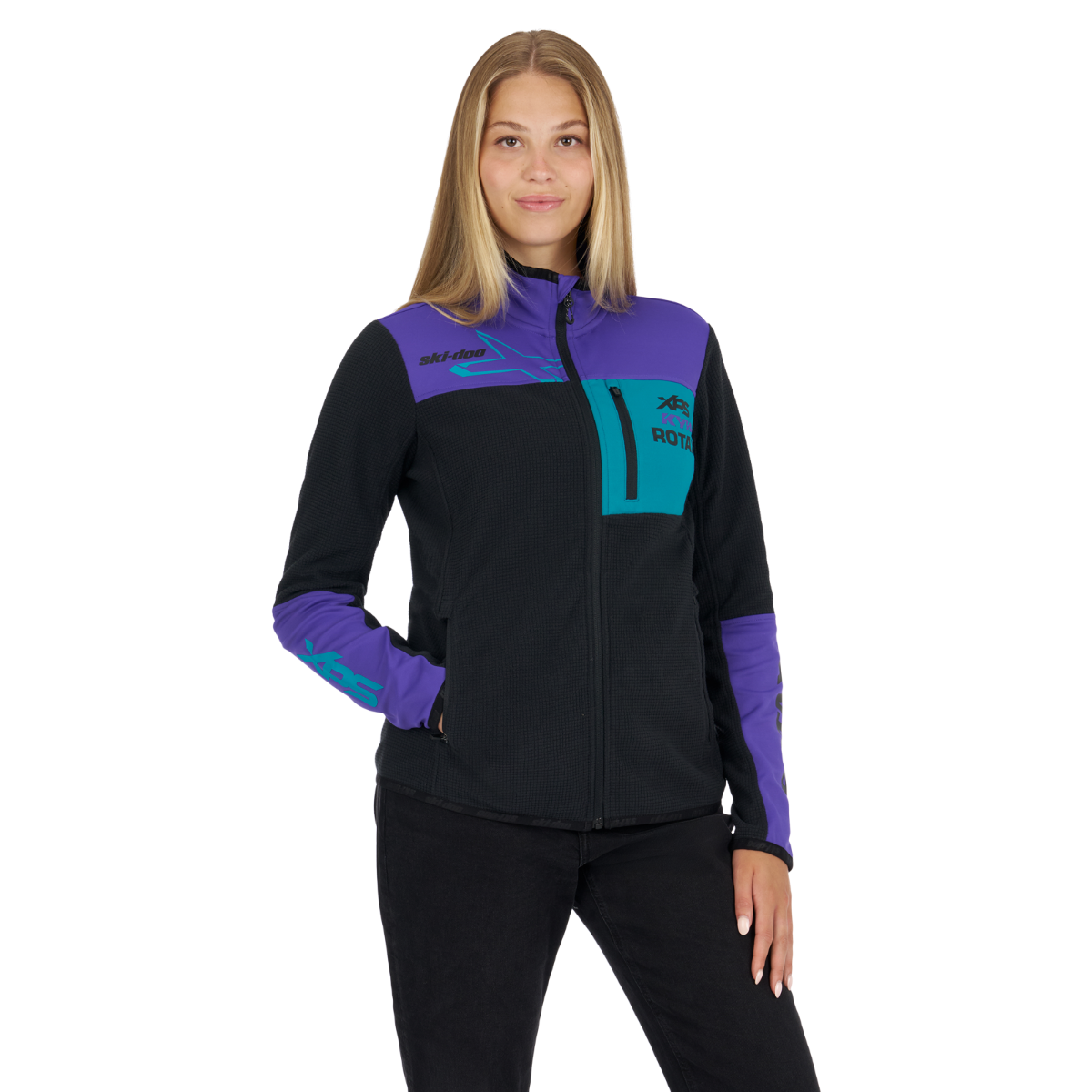 Ski-Doo Women's X-Team Edition Micro-Fleece in Purple, 288193