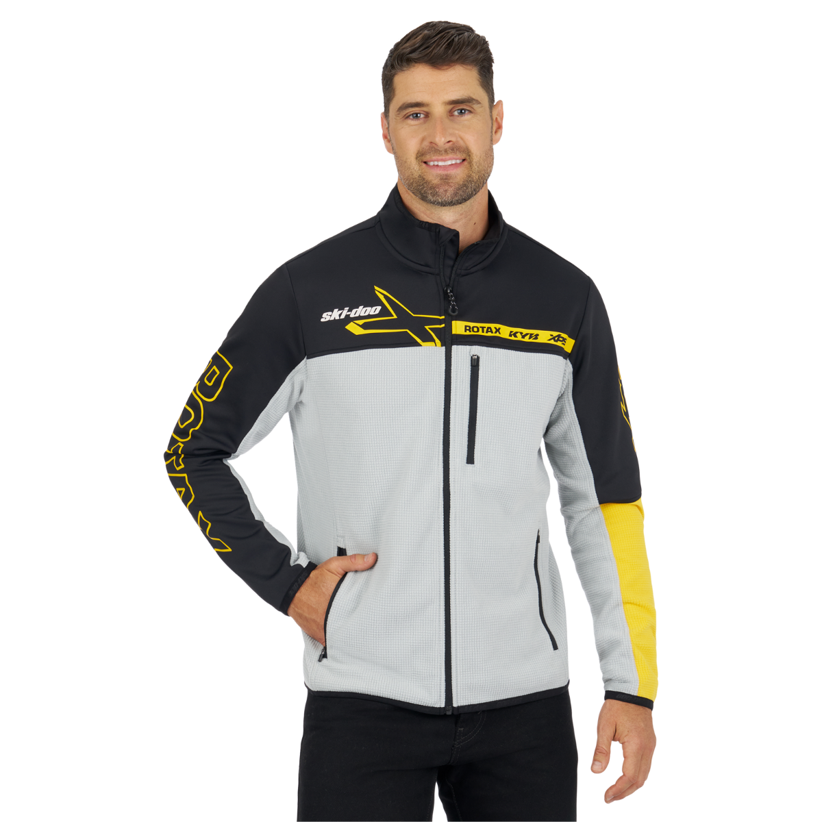 Ski-Doo Men's X-Team Edition Micro-Fleece in Grey, 288194