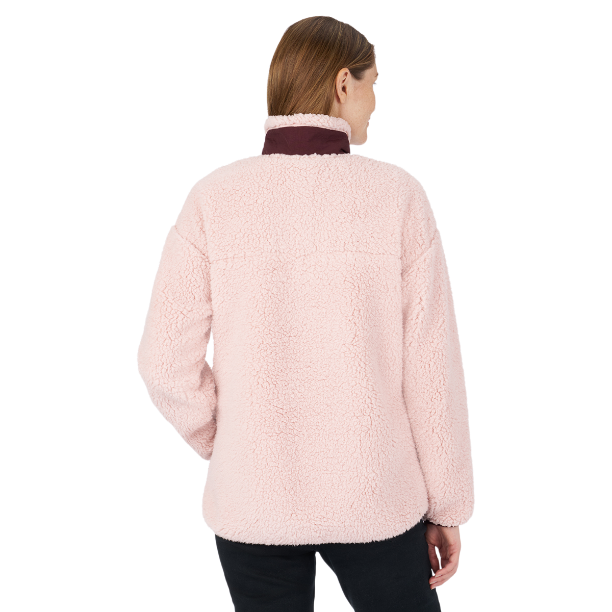 Ski-Doo Women's 1/4 zip Sherpa Fleece - Pink M