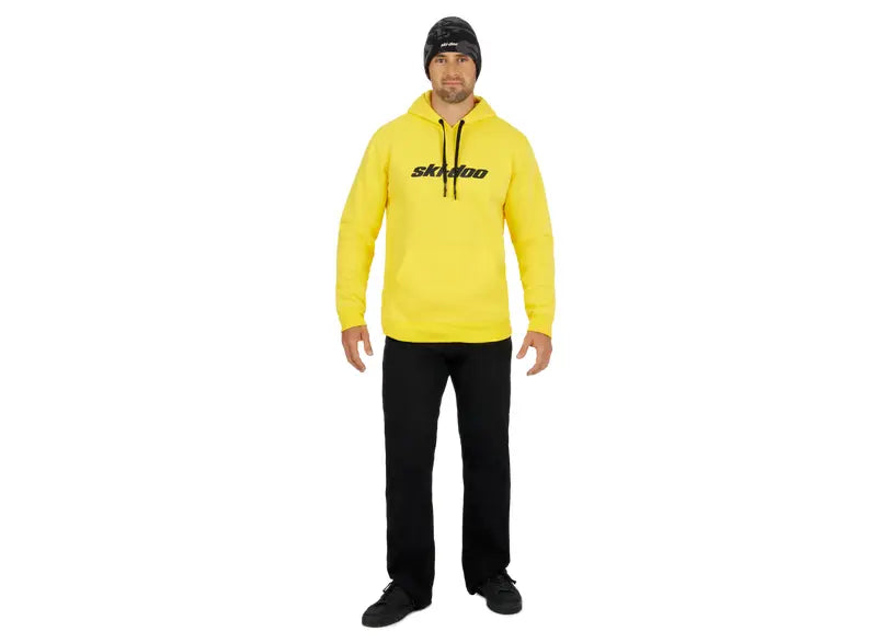 Ski-Doo Men's Signature Pullover Hoodie in Yellow, 288209