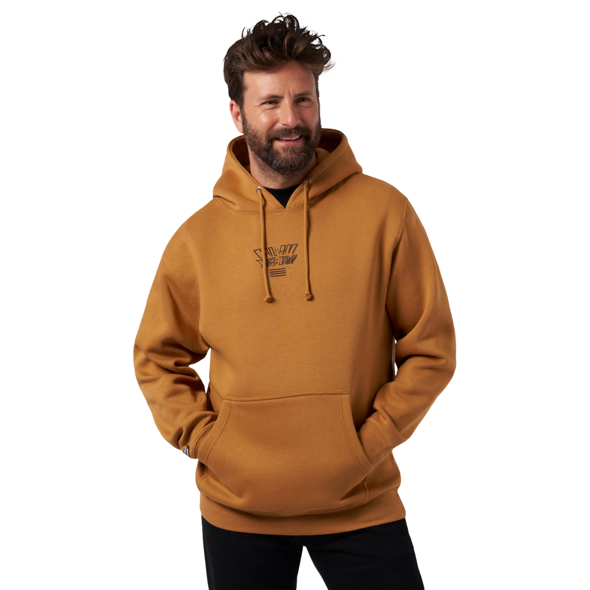 Can-Am x Fasthouse Men's Mav Pullover Hoodie Gold, front