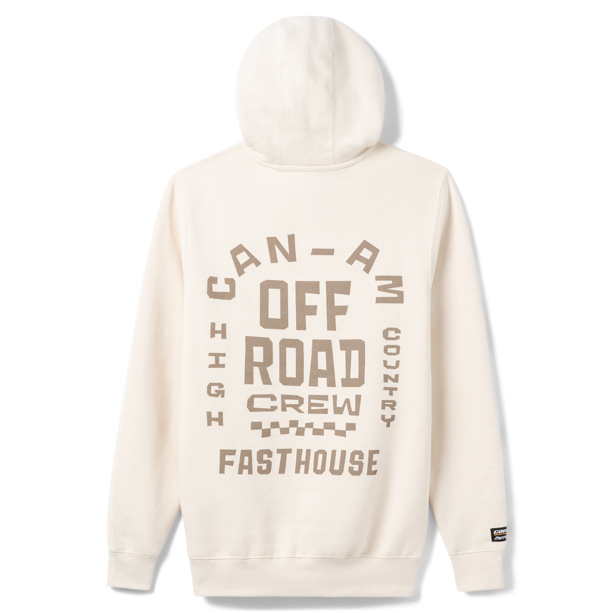 Can-Am x Fasthouse Women's Off-Road Crew Pullover Hoodie Ivory, back 2