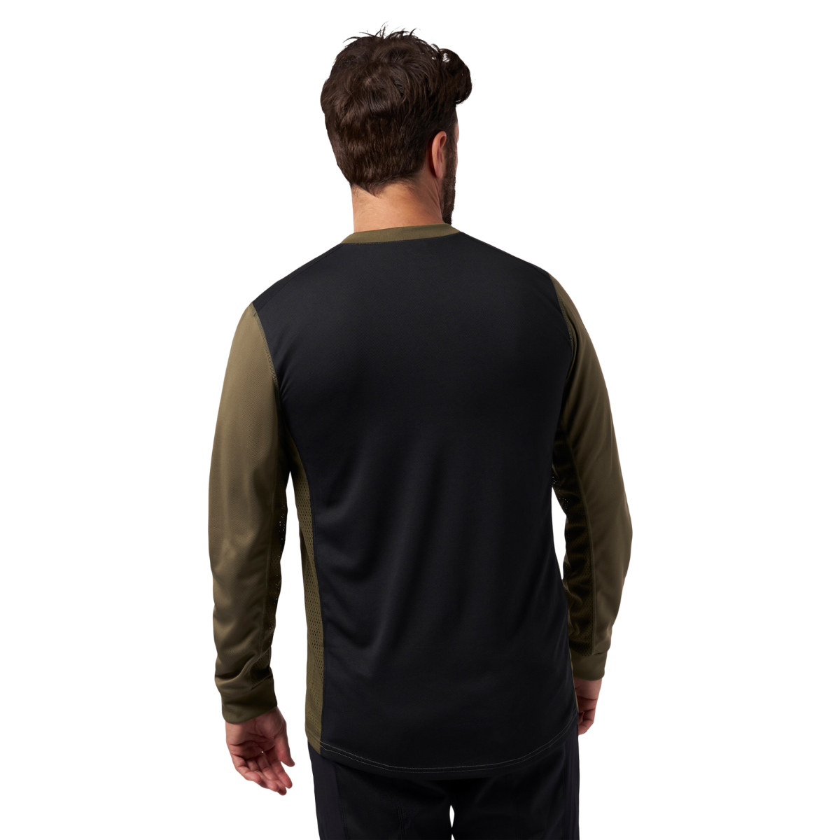 Can-Am x Fasthouse Men's Dust Jersey Army Green, back