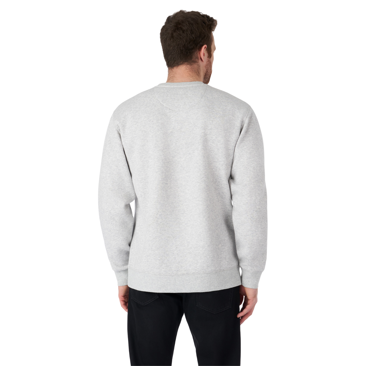 Can-Am Men's Emblem Crewneck Heather Grey, back