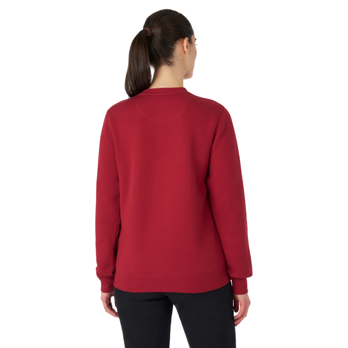 Can-Am Women's Emblem Crewneck Wine, back