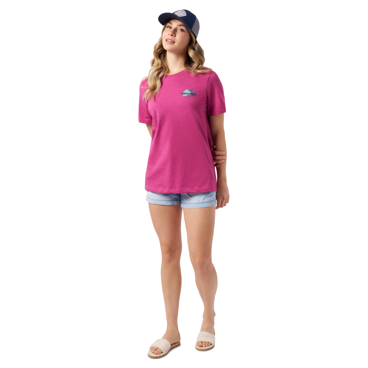 Sea-Doo Unisex Fishing Curved Mesh Cap - Navy