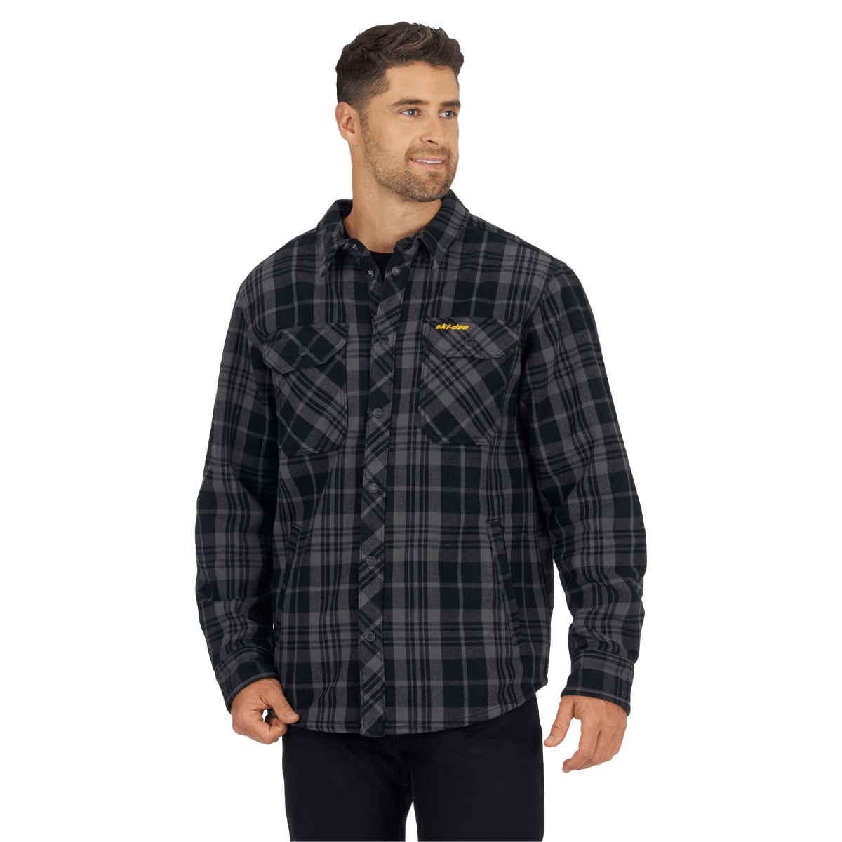 Ski-Doo Men's Plaid Bonded Overshirt
