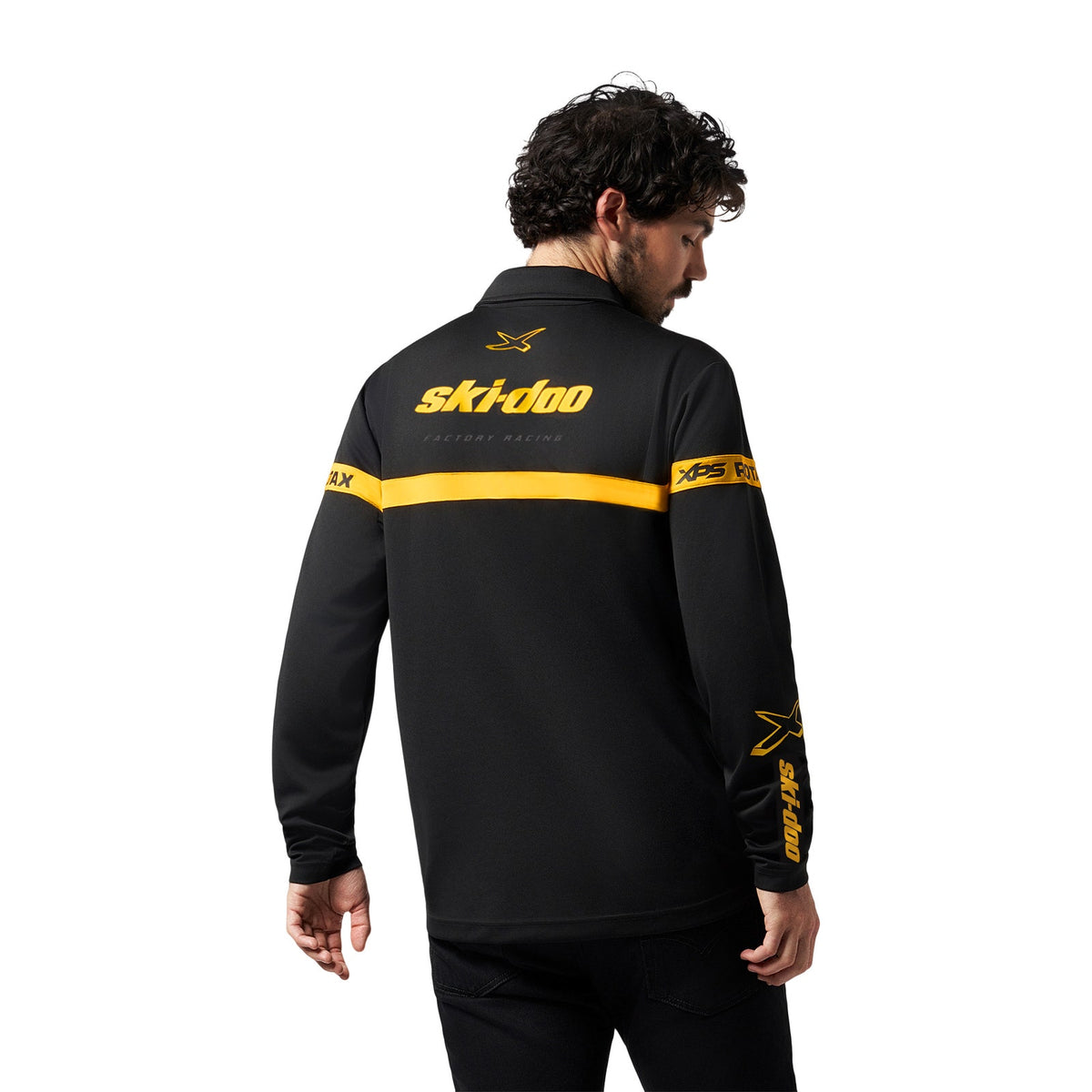 Ski-Doo Men's Polo Shirt X-Team Ls - Black M