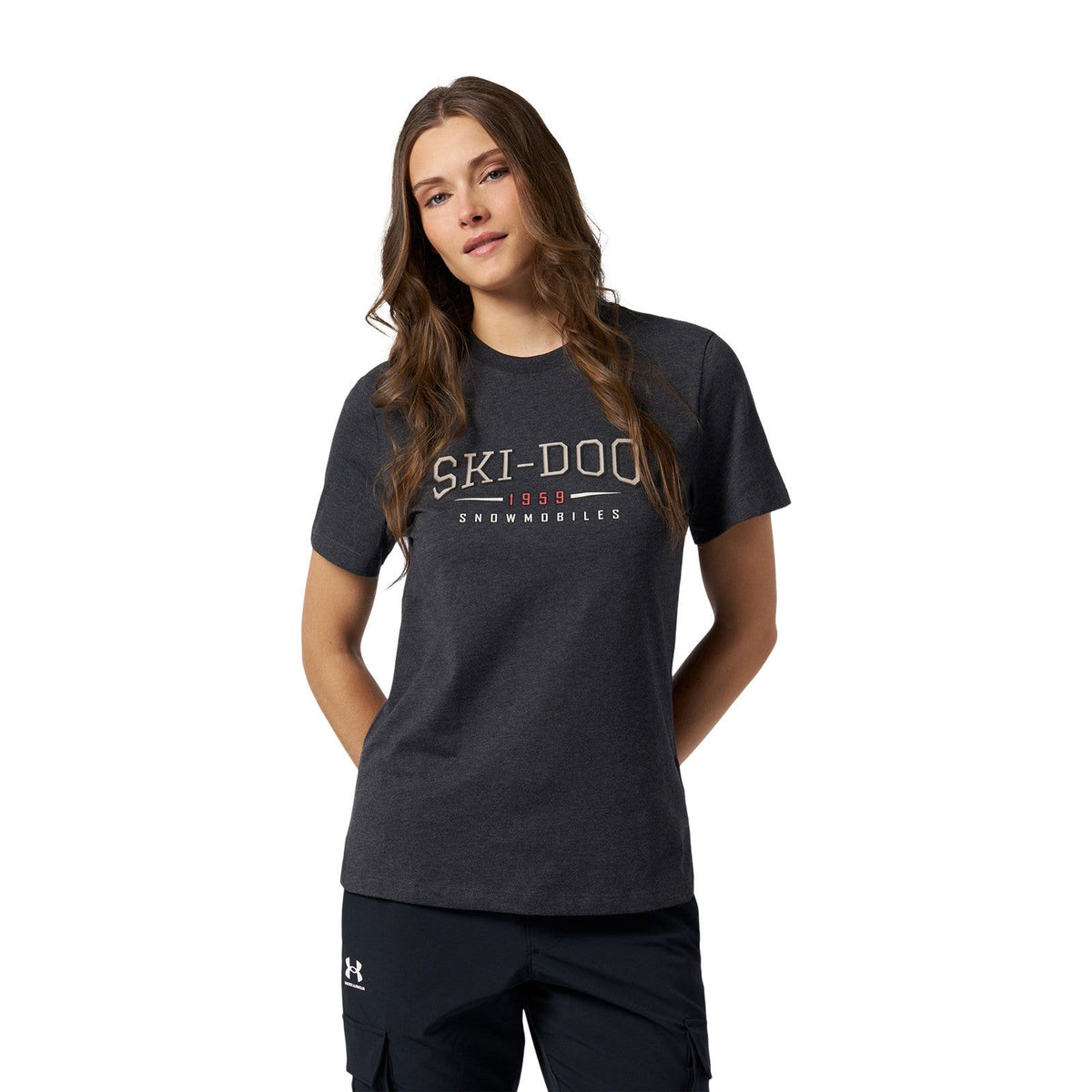 Women's Ski-Doo Heritage 1959 T-Shirt - Heather charcoal M