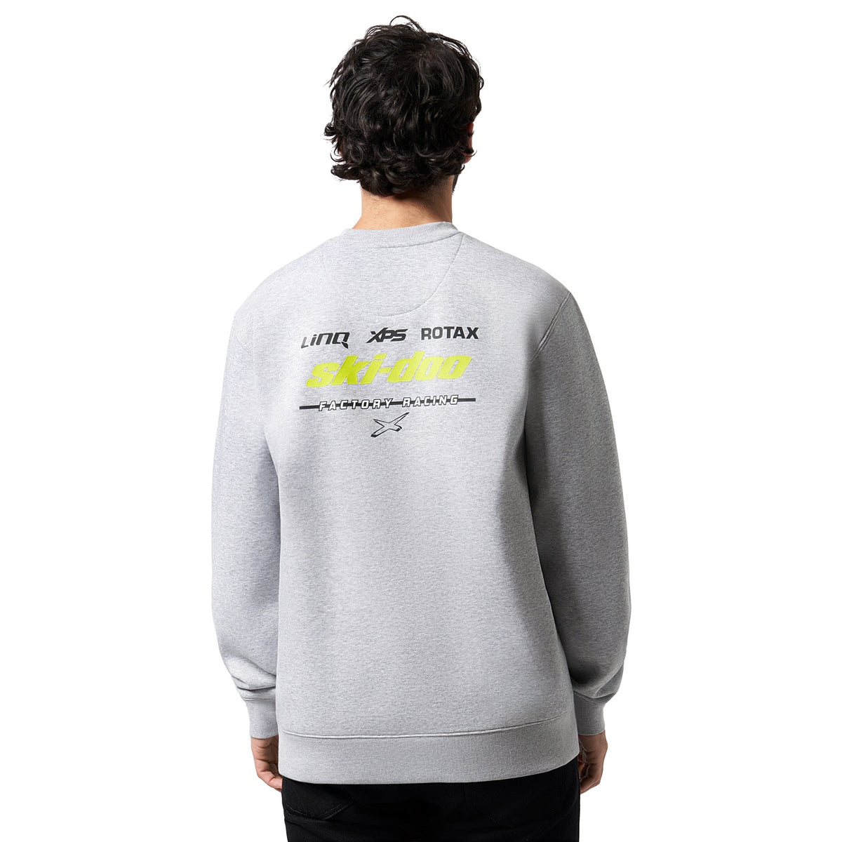 Ski-Doo Men's X-Team Factory Racing Sweatshirt - Heather Grey M