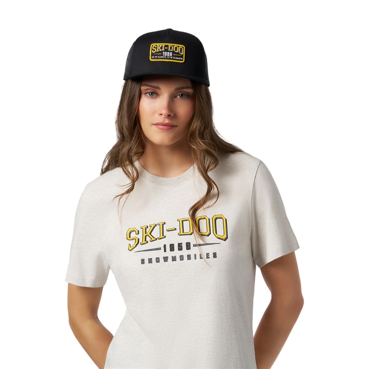 Unisex Ski-Doo Snowmobiles Flat Cap - Black Onesize