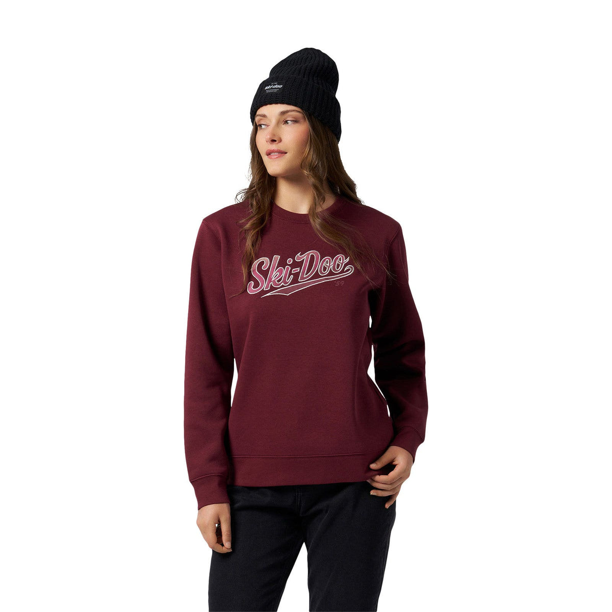 Women's Ski-Doo Après-Ski-Doo Sweatshirt - Wine M