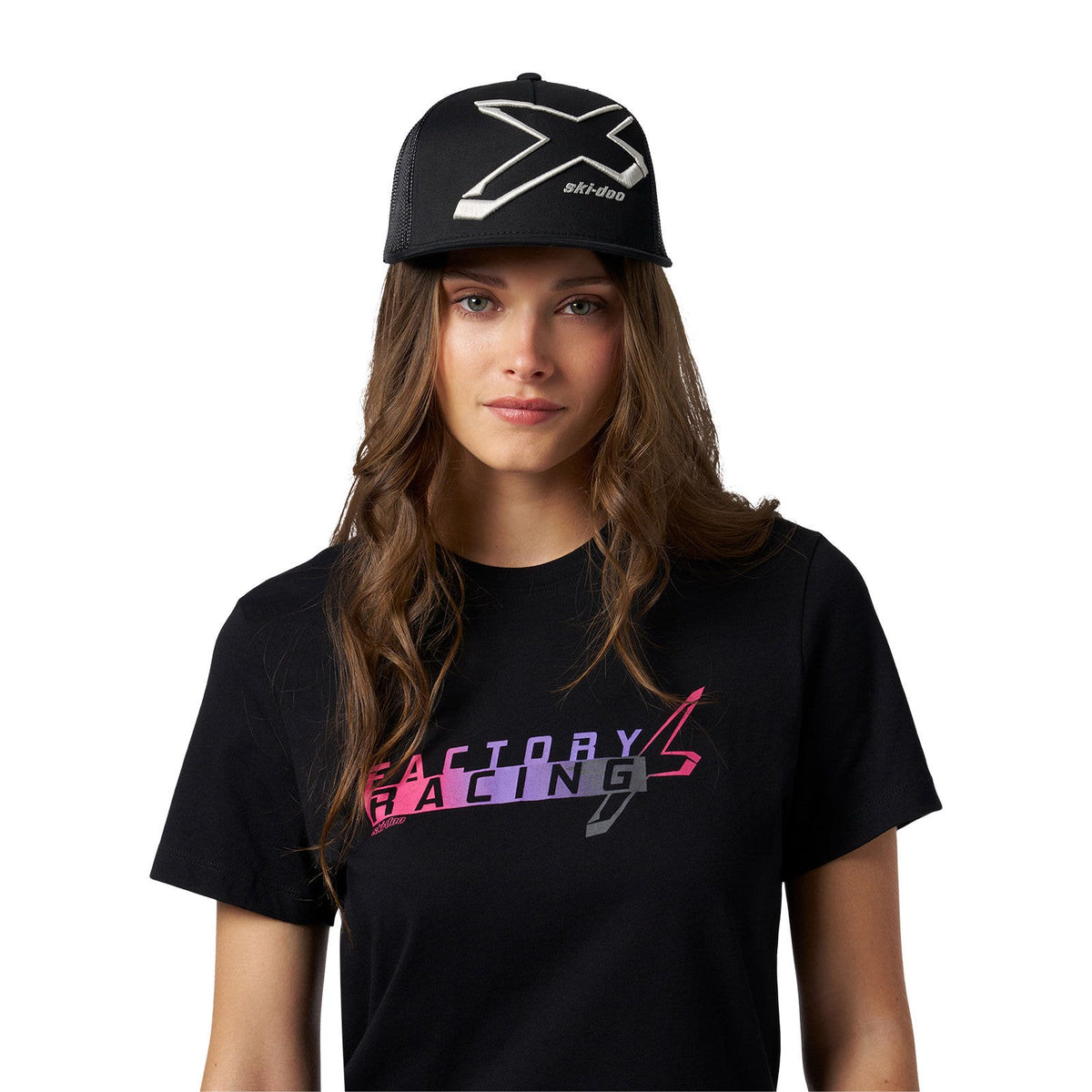 Unisex Ski-Doo X Flat Cap - Grey Onesize