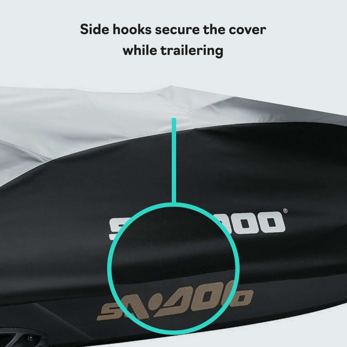 Sea-Doo Cover for GTX S, GTX Limited S (2012-2017) Light Grey/Black, 295100718