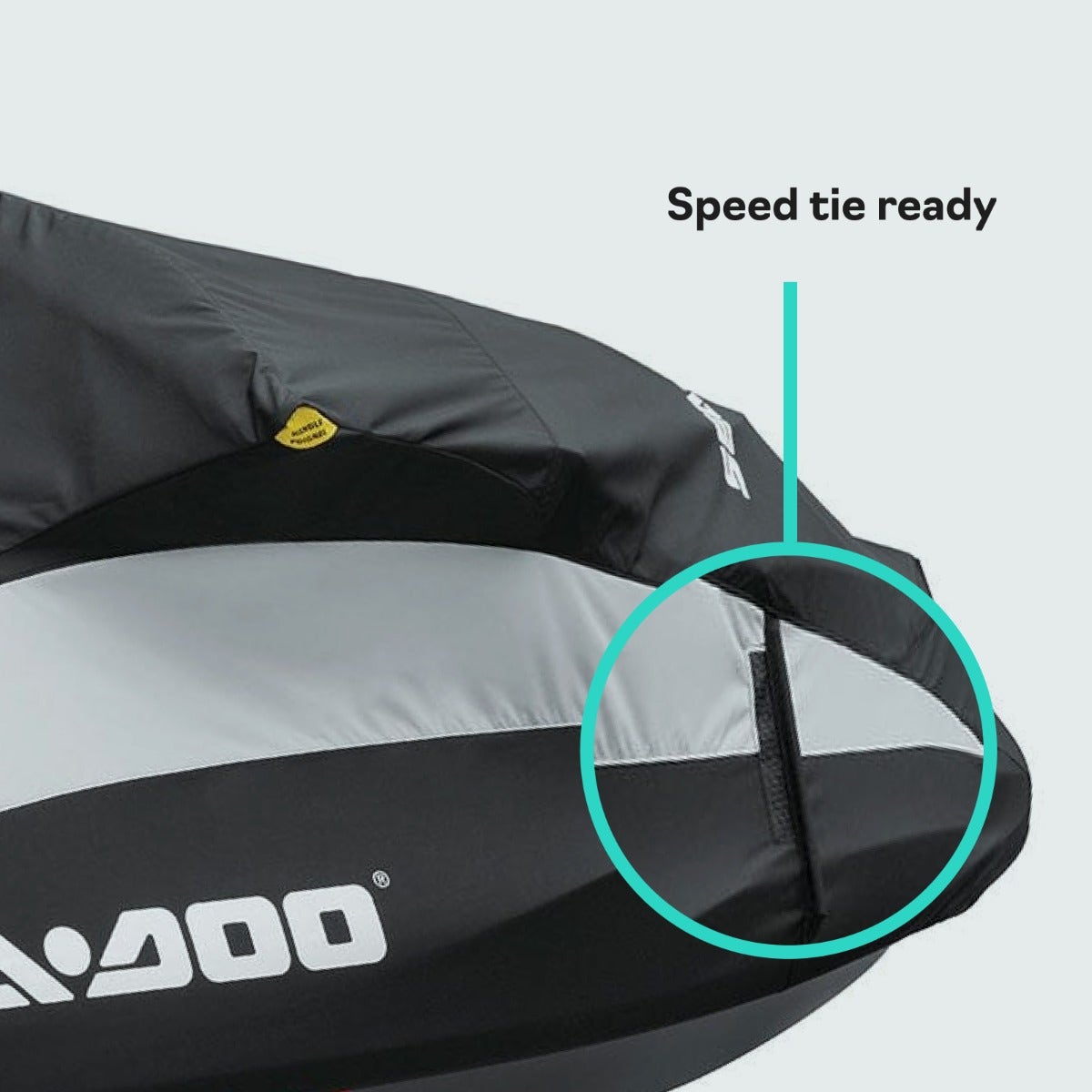 Sea-Doo Cover for GTS, GTS Rental, GTI, GTI SE, GTI Limited (2011‑2019) in Black/ Light Grey, 295100722
