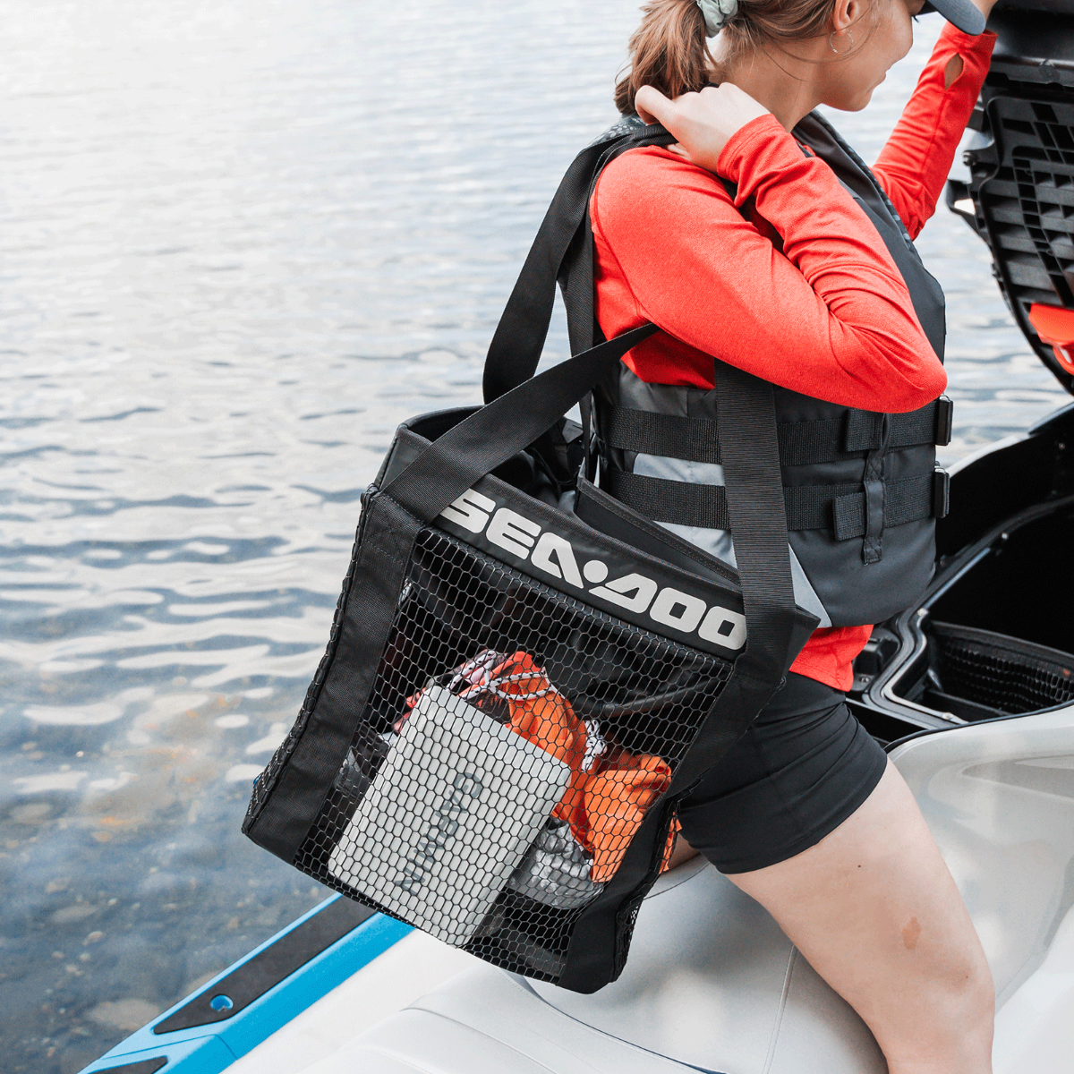 Sea-Doo Removable Storage Bin Organizer Front Storage System RXT GTX Wake Pro FishPro - 9.8 Gal (37 L) Gear Organizer, 295100732